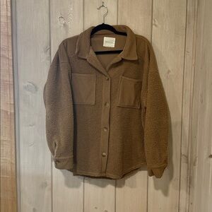 American Eagle Outfitters Tan Ribbed Sweater